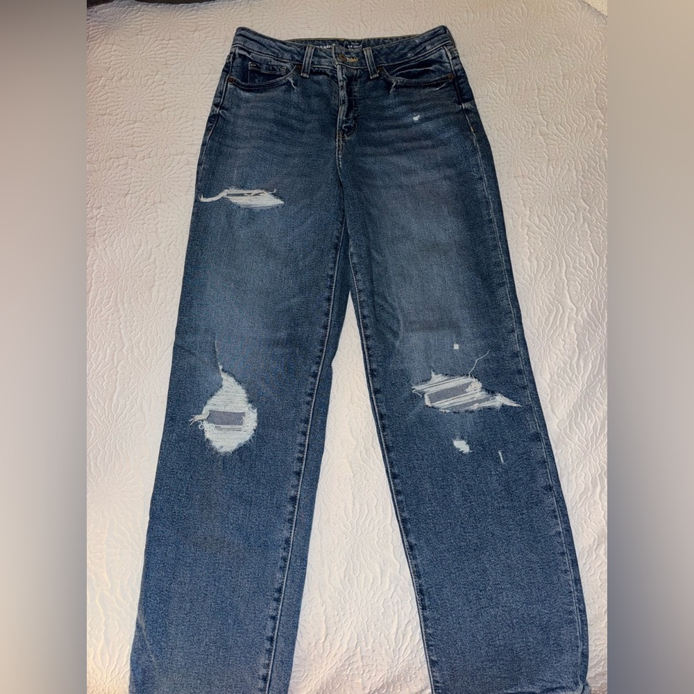 Old Navy High Rise Distressed Denim Jeans